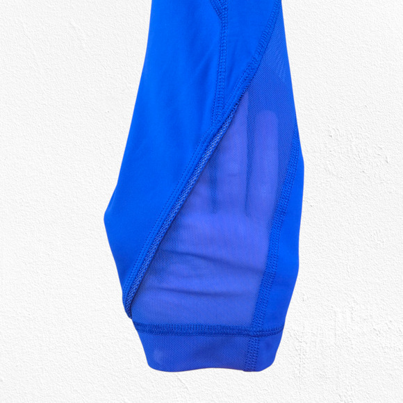 Lululemon Inspire Tight II 25” Cerulean Blue Mesh Reflective Run Leggings Size 6 - Picture 3 of 8